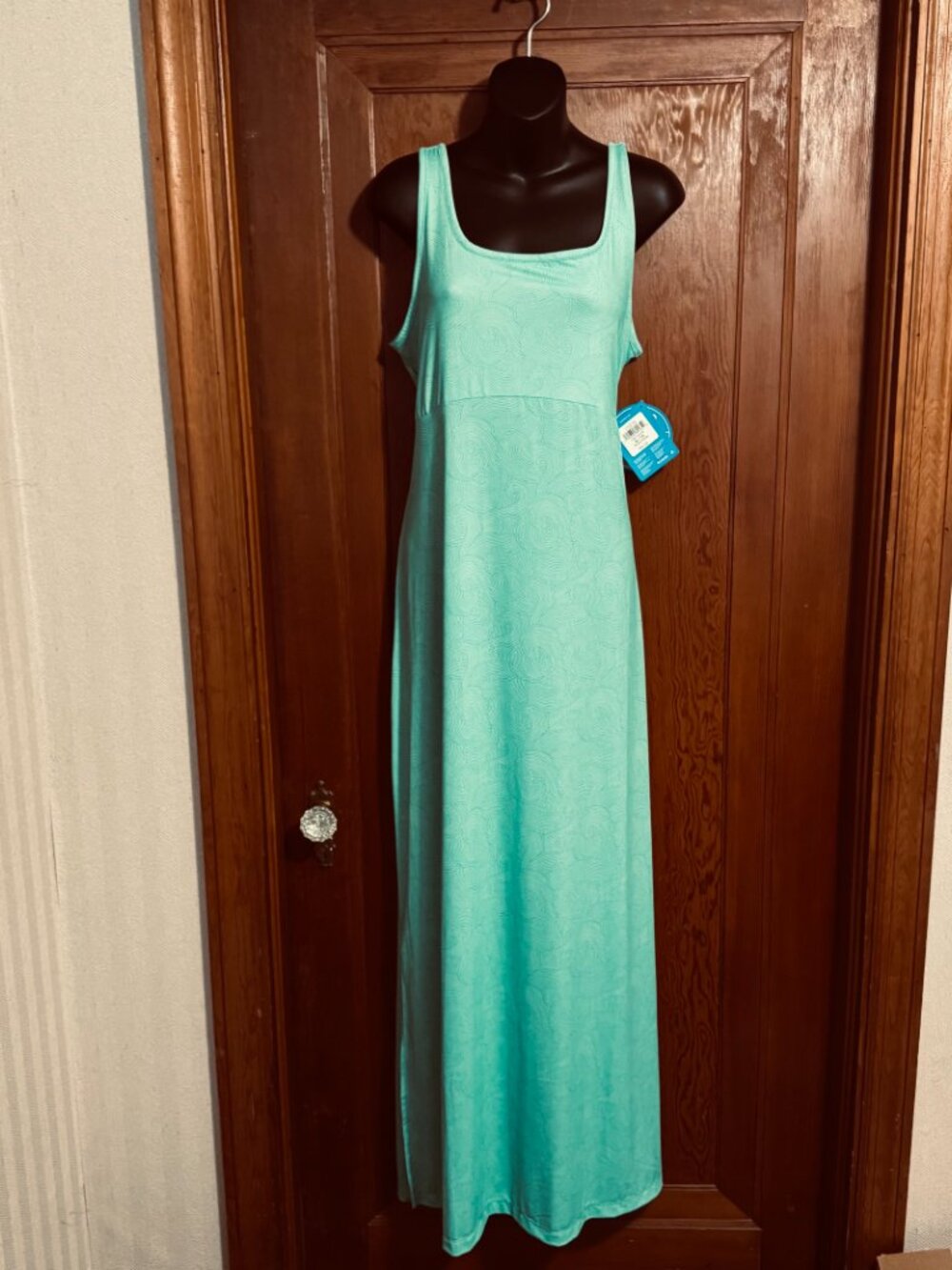 Columbia NWT PFG Omni-Freeze Freezer Maxi Swirl Aqua/Green** Dress Size XL